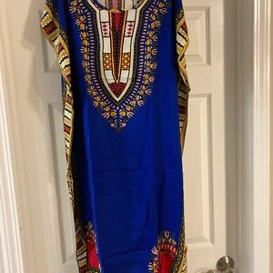 Long African colorful dress